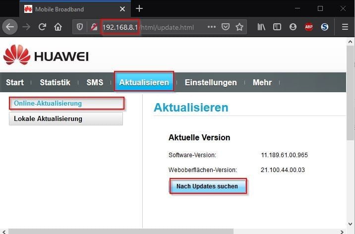 Router aktualisieren